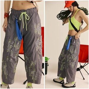 Free People In The Wild Embroidered Pants